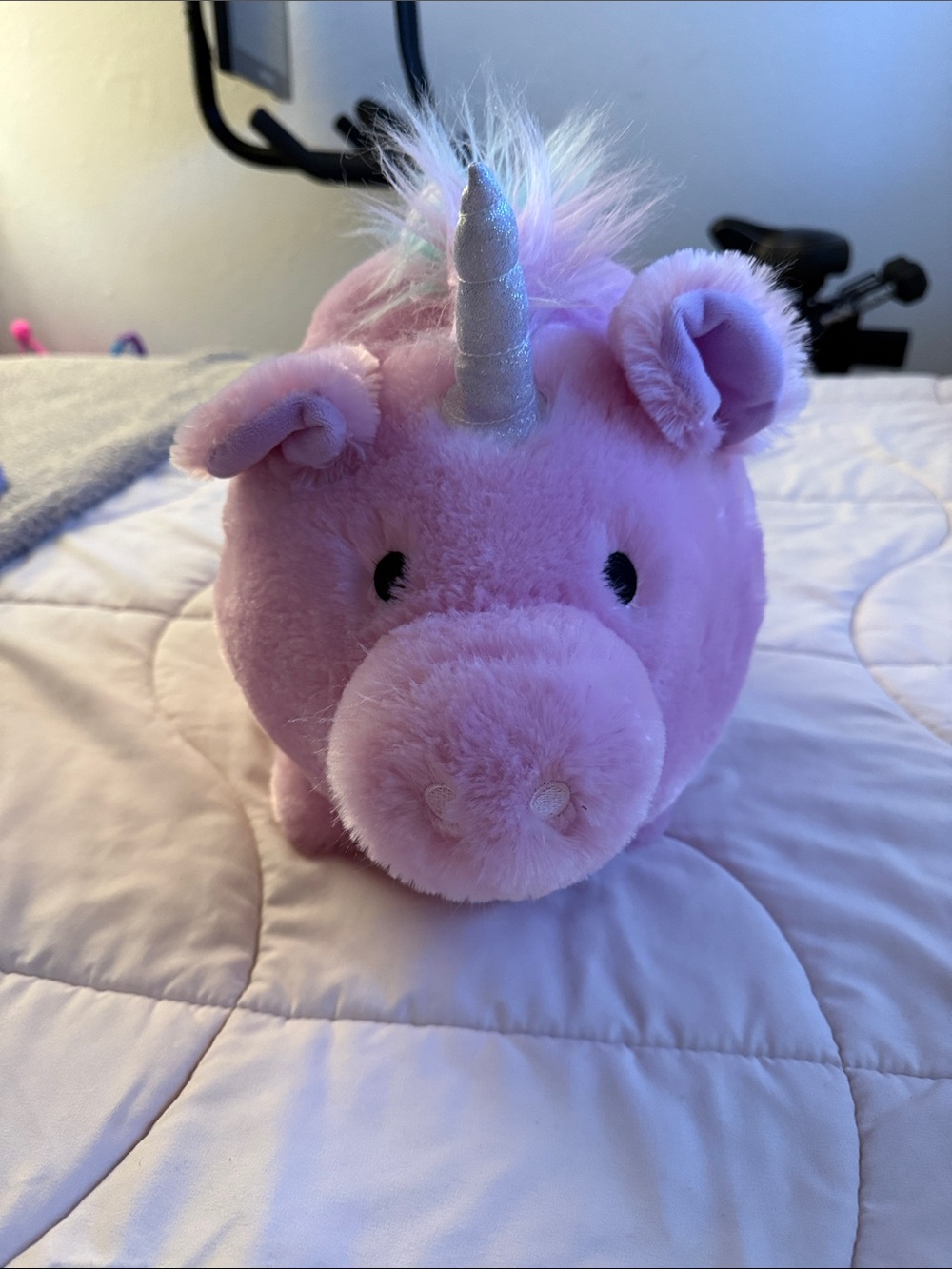 CVS Piggie Bank Plush Pink Pig Unicorn Stuffed Animal